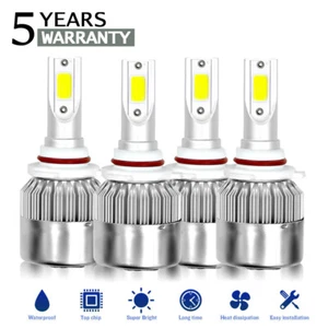 Ultra 9005 9006 LED Combo Headlight 4 Bulbs High Low Beam Kit 6000K Xenon White - Picture 1 of 24