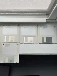 4 Apple Macintosh LaserWriter II 3.5 Floppy Disks, Installation, Fonts 1, 2 & 3 - Picture 1 of 10