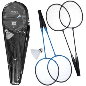 JELEX United Freizeit Badmintonschläger mit Federball 2er-Set blau schwarz neu - Bild 1 von 3