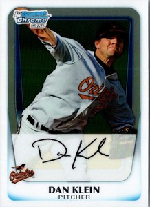 2011 Bowman Chrome Prospects Dan Klein #BCP67 Baltimore Orioles