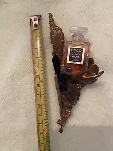 Coco Chanel mini bottle on a vintage maximal art brooch - Picture 1 of 9