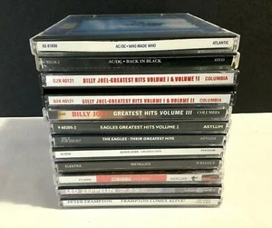 Lot of 12 CD’s Metallica, Led Zeppelin, Scorpions, Peter Frampton, AC/DC, Eagles - Picture 1 of 8