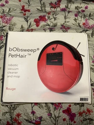Bobsweep PetHair Robotic Vacuum Floor Cleaner and Mop Rouge Red Robot - Image 1 of 4