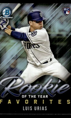 2019 BOWMAN LUIS URIAS ROYF-4 MINT ROOKIE OF THE YEAR FAVORITES RC PADRES - Image 1 of 2