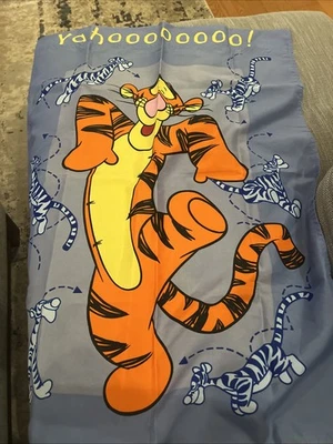 Disney Winnie the Pooh Tigger Yahoooo Outdoor Yard Garden Flag 41x29 Blue - Image 1 of 4