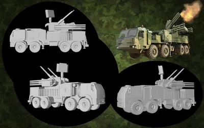 Kit maqueta para montar y pintar - Vehículo militar .  Pántsir-S1 AA . 1/72 - Immagine 1 di 4