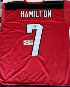 Camiseta deportiva de hockey firmada por Dougie Hamilton de los New Jersey Devils con certificado de autenticidad - Imagen 1 de 4