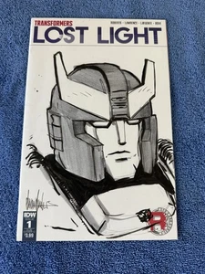 Transformers Lost Light #1 Artist Drawn Sketch Cover Rare IDW Comic - Picture 1 of 6