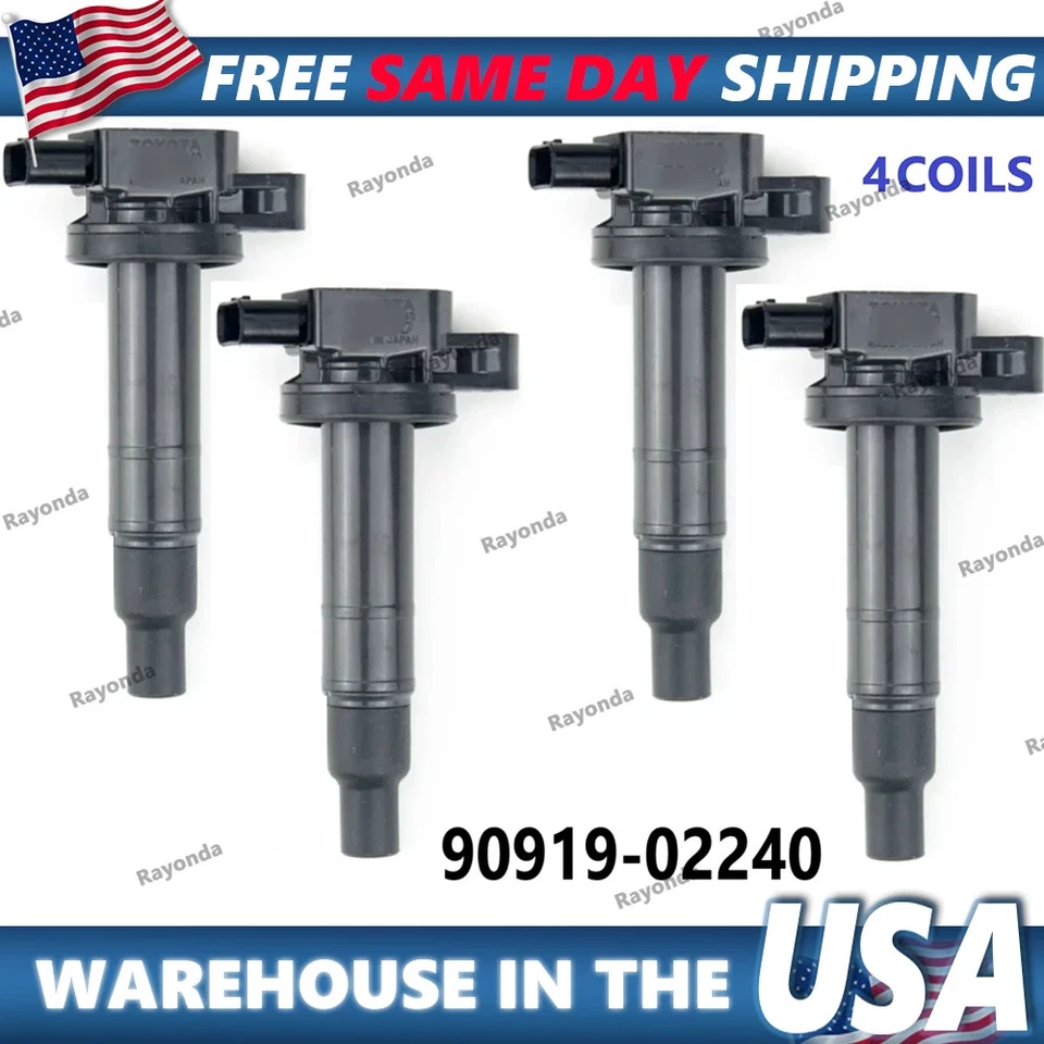 Bobinas de encendido DENSO ORIGINALES para Toyota & Scion xA xB I4 2000-2016, 90919-02240 Foto 1 de 4