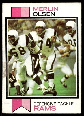 1973 Topps #479 Merlin Olsen Los Angeles Rams VG-VGEX - Image 1 of 2