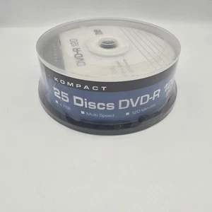 Kompact 25 Discs DVD +R 120( H-28564) 4.7 GB Multi Speed 120 Minutes New - Picture 1 of 2