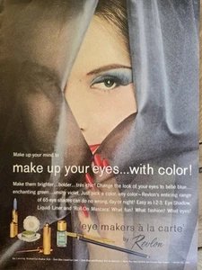 1961 Revlon Eye Makers cosméticos a la carta vintage moda anuncio - Imagen 1 de 1
