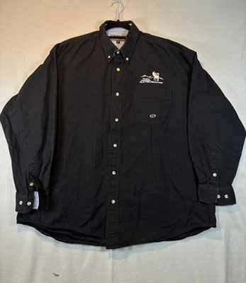 Roper Range Gear Shirt Black XL  Pocket Rocky Mountain Elk Foundation Quality! - Image 1 of 4