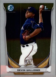 2014 Bowman Chrome Prospects #BCP7 Devin Williams RC Rookie Card - Picture 1 of 2