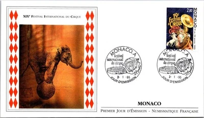 Monaco  FDC 1995 XIX International Circus Festival - A03366 - Image 1 of 2