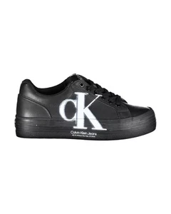 Calvin Klein Platform Sneaker CK Jeans Style Women Black - Picture 1 of 4