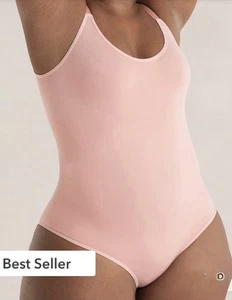 Shapermint All Day Every Day Scoop Neck Bodysuit | Blush | Full Brief | S | NWT - Picture 1 of 7