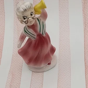 Enesco Busy Biddie Biddy Granny Figurine Phone Gossip Maw Ceramic Japan - Picture 1 of 12