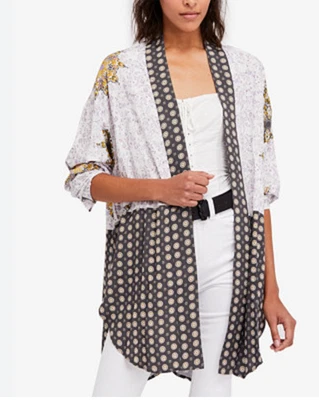 Cárdigan kimono Free People Forget Me nudo talla M boho manga 3/4 Foto 1 de 4