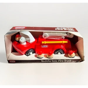 De colección Little Tikes Niño Pequeño Tots Rojo Camión de Bomberos Escalera Completa con Caja Perro - Imagen 1 de 16