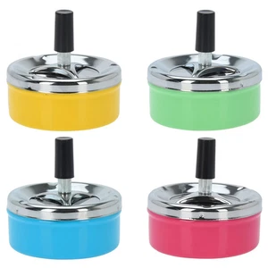Spinning Ashtray Windproof Indoor Outdoor Smoking Accessory Revolving 6 colour - Picture 1 of 43
