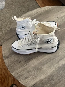 Converse Run Star Hike Hi 166799C White Gum Shoes Unisex - W 9, M 7.5 - Picture 1 of 7