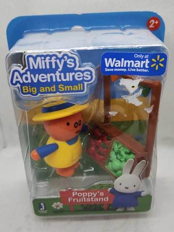 Miffy's Adventures Big and Small Figure Set◇POPPY'S FRUITSTAND◇NEW!◇Exclusive Cover