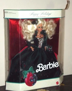New in Box BARBIE HAPPY HOLIDAYS 1991 collector SPECIAL edition velvet & jewels - Picture 1 of 1
