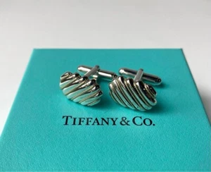 Tiffany & Co. Twist Cufflinks Combi Silver Gold 18K 1.3 × 1.9 cm Accessory - Picture 1 of 24