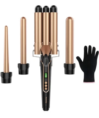 Juego de varita rizadora para rizar, rizador de pelo Waver Plancha rizadora 1 pulgada  Foto 1 de 4