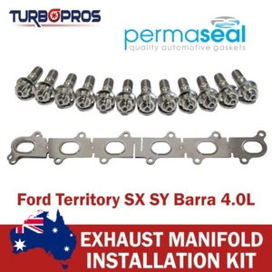 Permaseal Turbo&Manifold Titanium Stud&Gasket Kit For Ford Territory SX SY Barra - Bild 1 von 6