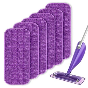 6 Packs Reusable Mop Pads Compatible For Swiffer Wetjet Mops Wet Jet Pads Refill - Picture 1 of 6