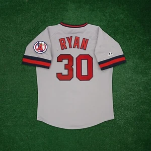 Nolan Ryan California Angels Men's Cooperstown Grey Road Jersey w/ Team Patch - Picture 1 of 7