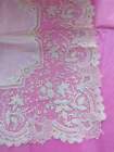 Antique lace handkerchief Brussels Handmade xix