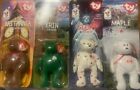 1998 TY Beanie Babies Britannia Glory Erin Maple The Bear Collect All 4 Unopened