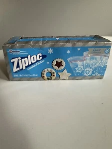 Ziploc Holiday Edition Snowflake Freezer Quart Storage Bags - Op Pack Of 9 Bags - Picture 1 of 8