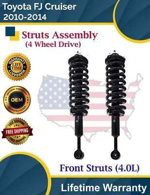 Novos apoios de suspensão dianteiros OE para 2010-2014 Toyota Fj Cruiser 4.0L 4WD garantia vitalícia - Imagem 1 de 4