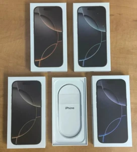 Apple iPhone 16 Pro Max Venta al por menor Caja Vacía Blanca Negra Natural Desierto Titanio - Imagen 1 de 6