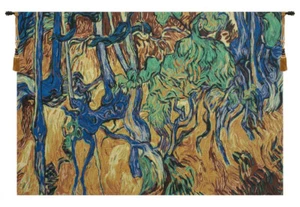 Tree Roots and Trunks Belgian Tapestry Textile Art Home Decor Wall Hanging - Picture 1 of 6