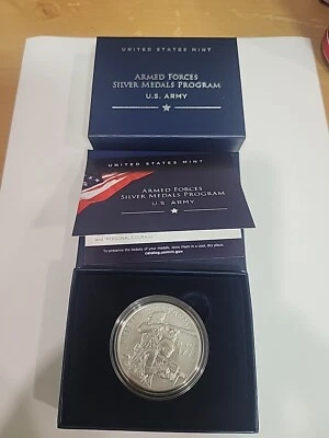 U.S. Army One-Ounce Silver Medal SAR1 - Image 1 of 4