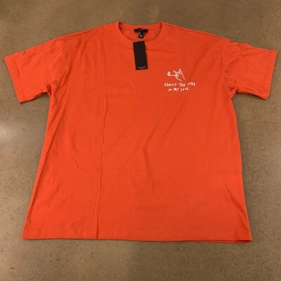 Camiseta manga corta New Look para hombre talla grande roja Ignite The Fire In My Soul nueva con etiquetas Foto 1 de 4
