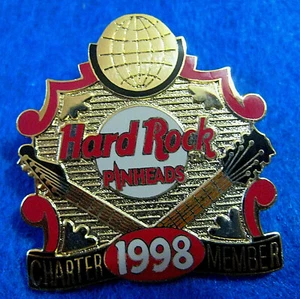 PINHEADS PRE HRCPCC REWARDS ERA CHARTER MEMBER 1998 GUITARS Hard Rock Cafe PIN - Picture 1 of 1