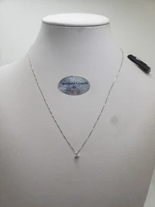 ARMONIE COLLANA DONNA PUNTO LUCE IN ORO BIANCO 18KT E DIAMANTE DA 0.04  (0566) - Imagen 1 de 13