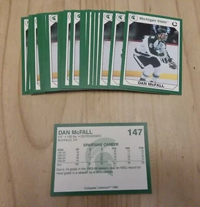 Michigan State Collegiate Collection #147 1990 Dan McFALL lote de (10) - Imagen 1 de 1