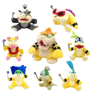 8X Super Mario Bros Plüschtier King Bowser Koopalings Lemmy Larry Roy Koopa Spielzeug ETC - Bild 1 von 9