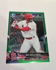 2018 Bowman Mega Box Jose ADOLIS GARCIA Green Mojo Refractor /99 1st Bowman