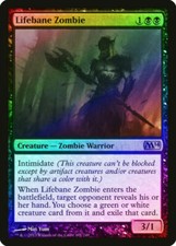 Lifebane Zombie FOIL Magic 2014 Light Play LP MTG Magic DNA GAMES