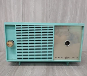 Turquoise 1959 General Electric Model T129 AM Vintage Radio Mid Century Retro - Picture 1 of 10