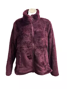 $78 Avalanche Jacket Women Large Red Fleece Full Zip Outdoors Sweater - Picture 1 of 7
