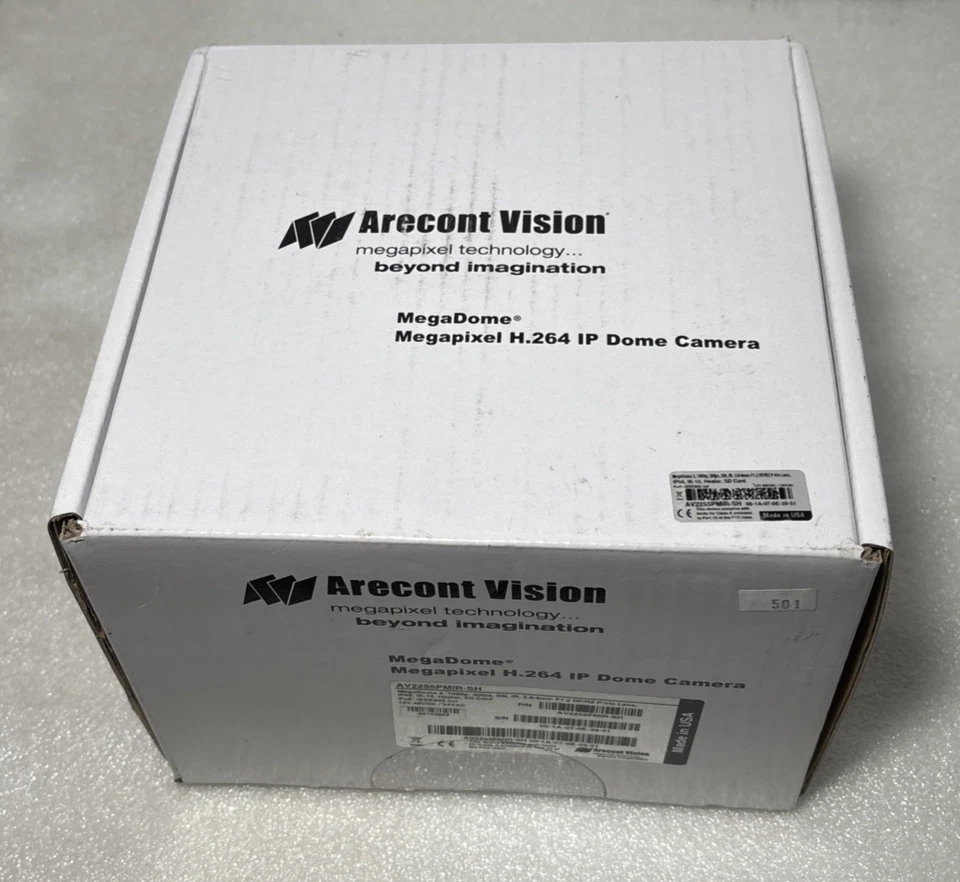 Arecont Vision AV2255PMIR-SH 1080p MegaDome 2 1920x1080 2.8-8mm Megapixel H.264 - Image 1 of 2